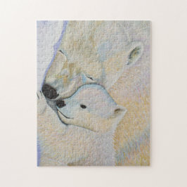 Quebra-cabeça do amor do urso polar