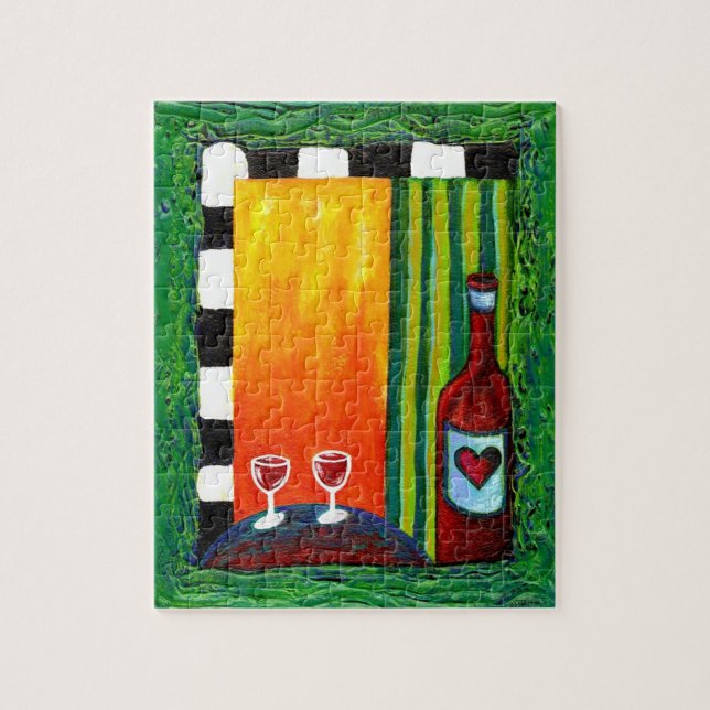 Quebra-cabeça do amor do Vino (Vertical)