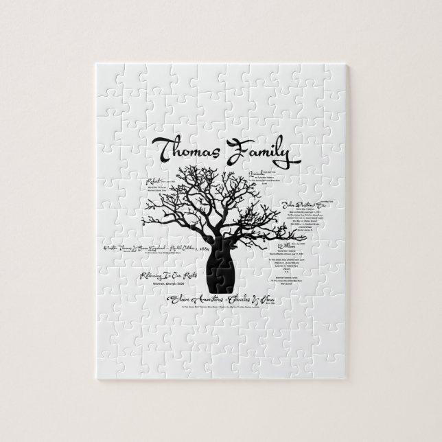 Quebra-cabeça do Ancestral da Família (Vertical)