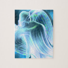 Quebra-cabeça do Anjo Azul Maiestoso