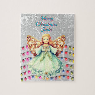 Quebra-cabeça do Anjo de Natal Personalizado