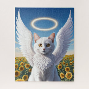 Quebra-cabeça do Anjo Persa Branco