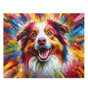 Quebra-cabeça do Australian Shepherd: Red Merle Au