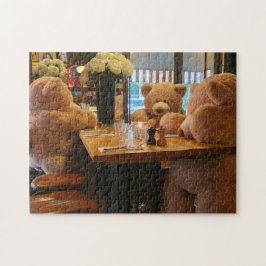 Quebra-cabeça do Bear Cafe, 28cm x 35.5cm, 252 peç