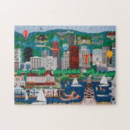 Quebra-cabeça do beira-rio de Portland