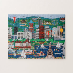 Quebra-cabeça do beira-rio de Portland