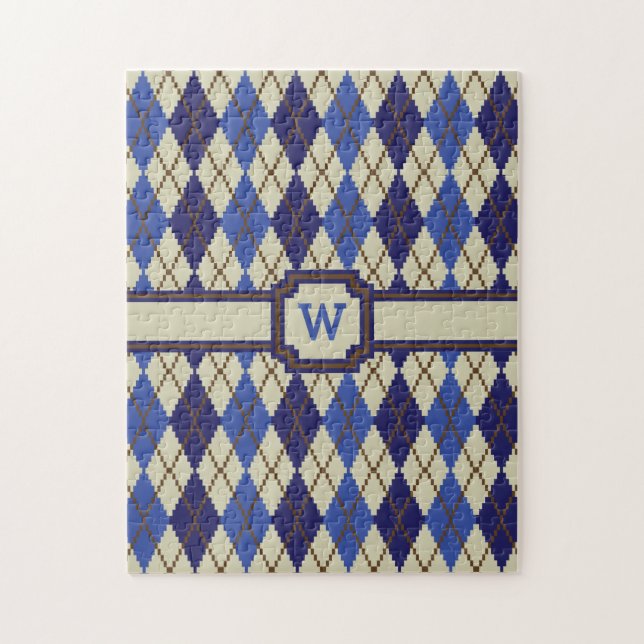 Quebra-cabeça do Blueberry Scone Argyle (Vertical)