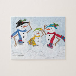 Quebra-cabeça do boneco de neve