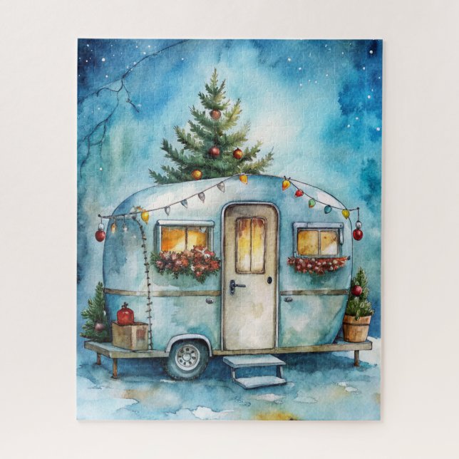 Quebra-cabeça do Camping de Natal (Vertical)