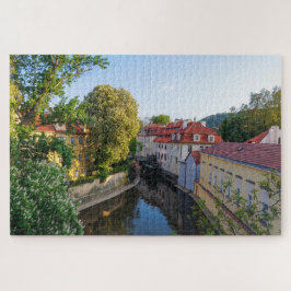 Quebra-cabeça do Canal do Centro Histórico de Prag