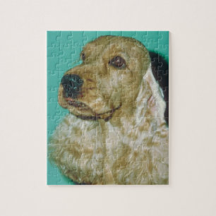 Quebra-cabeça do cão de cocker spaniel do inglê