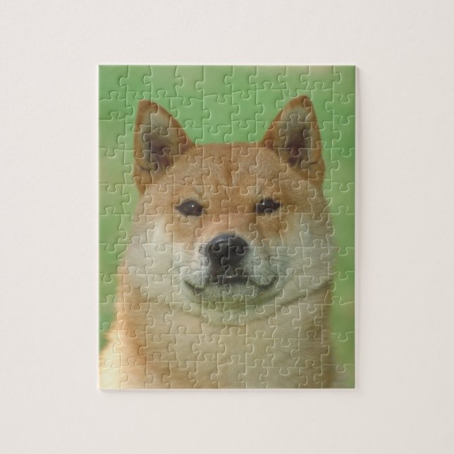 Quebra-cabeça do cão de Shiba Inu (Vertical)