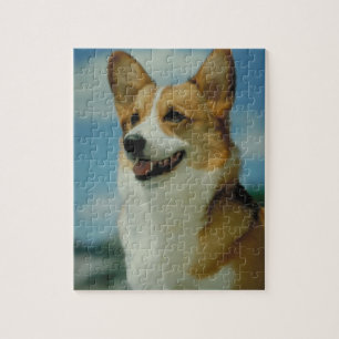 Quebra-cabeça do cão do Corgi de Galês