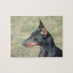Quebra-cabeça do cão do Pinscher diminuto