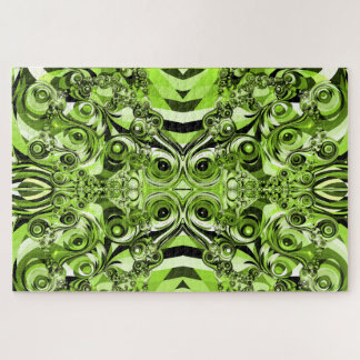 quebra-cabeça do caos verde