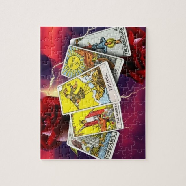Quebra-cabeça do cartão de Tarot (Vertical)