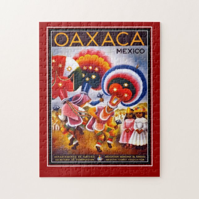 Quebra-cabeça do Cartaz de Viagem do México (Vertical)