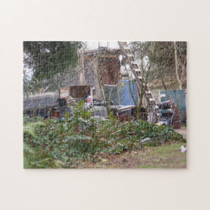 Quebra-cabeça do cemitério de automóveis da