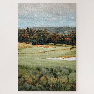 Quebra-cabeça do Curso Colorido de Golfe de outono