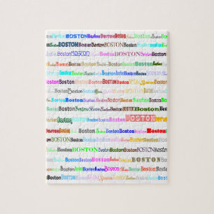 Quebra-cabeça do design de texto II de Boston