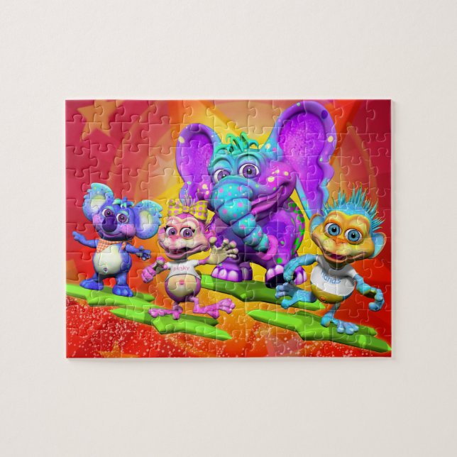 Quebra-cabeça do divertimento com "o GiggleBellies (Horizontal)