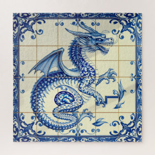 quebra-cabeça do dragão serpente safira