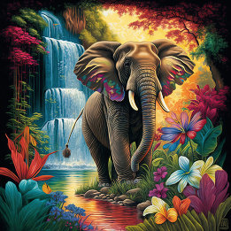 Quebra-cabeça do Elefante Jigsee
