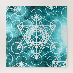 Quebra-cabeça do espaço do cubo de Metatron 676