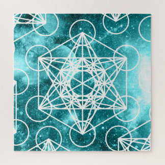 Quebra-cabeça do espaço do cubo de Metatron 676