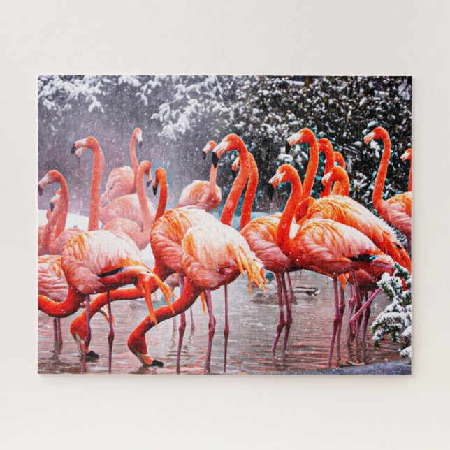Quebra-cabeça do Flamingo (Horizontal)