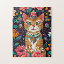 Quebra-cabeça do Gato Coroado Joalheiro