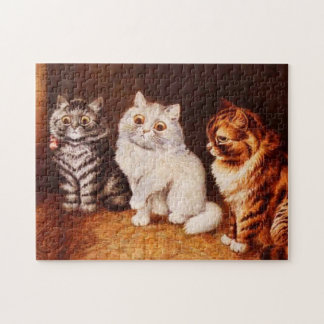 Quebra-cabeça do gato, gatos de Louis Wain