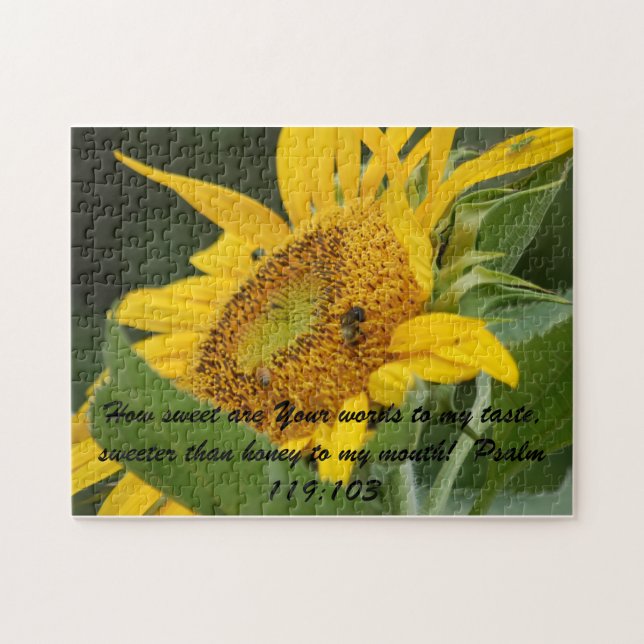 Quebra-cabeça do girassol gigante (Horizontal)