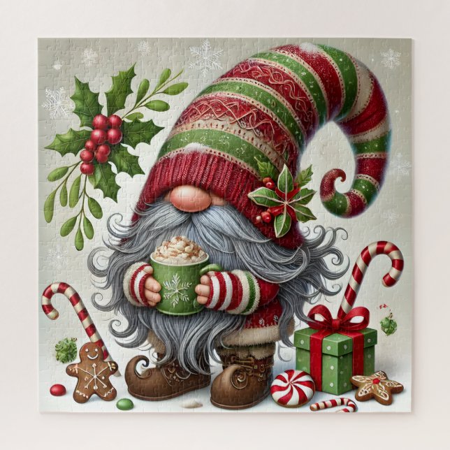 Quebra-cabeça do Gnome de Natal (Vertical)