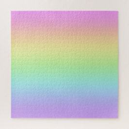 Quebra-cabeça do Gradiente do Arco-Íris Pastel Des