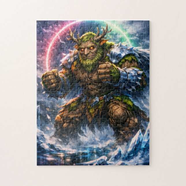 Quebra-cabeça do Guerreiro Troll da Floresta de Fa (Vertical)