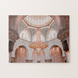 Quebra-cabeça do interior da Mesquita rosa-ornamen