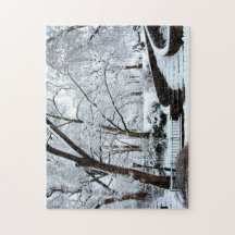 Quebra-cabeça do inverno da cidade