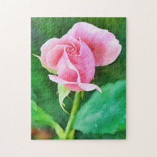 Quebra-cabeça do Jardim de Arte Flor Rosa Rosa Ros