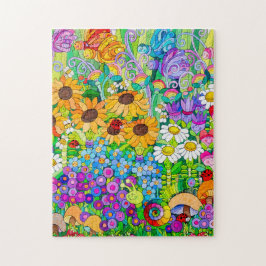 Quebra-cabeça do jardim do joaninha