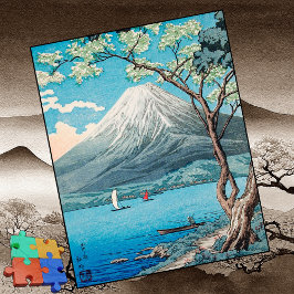 Quebra-cabeça do JIGSAW - Monte Fuji do lago Yaman