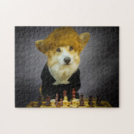 Quebra-cabeça do Jogador de Xadrez Corgi