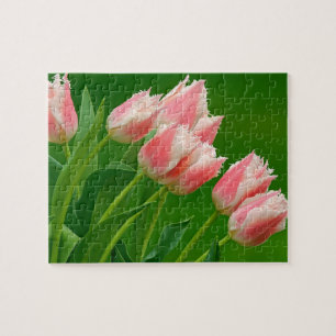 Quebra-cabeça do Jogo Tulipas Rosa