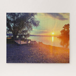 QUEBRA-CABEÇA DO LAKES FINGER CAYUGA LAKE JIGSAW