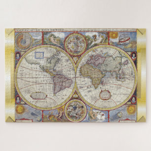 Quebra-cabeça do Mapa Antigo do Velho Mundo