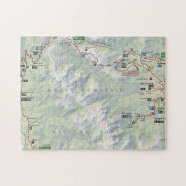 Quebra-cabeça do mapa da montanha rochosa