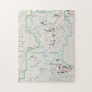 Quebra-cabeça do mapa de Canyonlands (Utá)