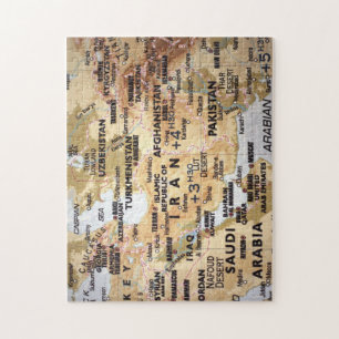 Quebra-cabeça do mapa de Médio Oriente