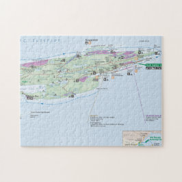 Quebra-cabeça do mapa de Royale da ilha (Michigan)