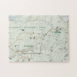 Quebra-cabeça do mapa de Yosemite